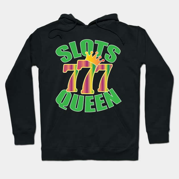 Slot Machine Design | Original Slots Queen Hoodie by TeesByJay